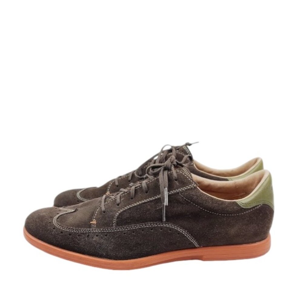 Fossil‎ Men's Brown Wingtip Suede Lace Up Dress Classic Oxford Shoes Size 10